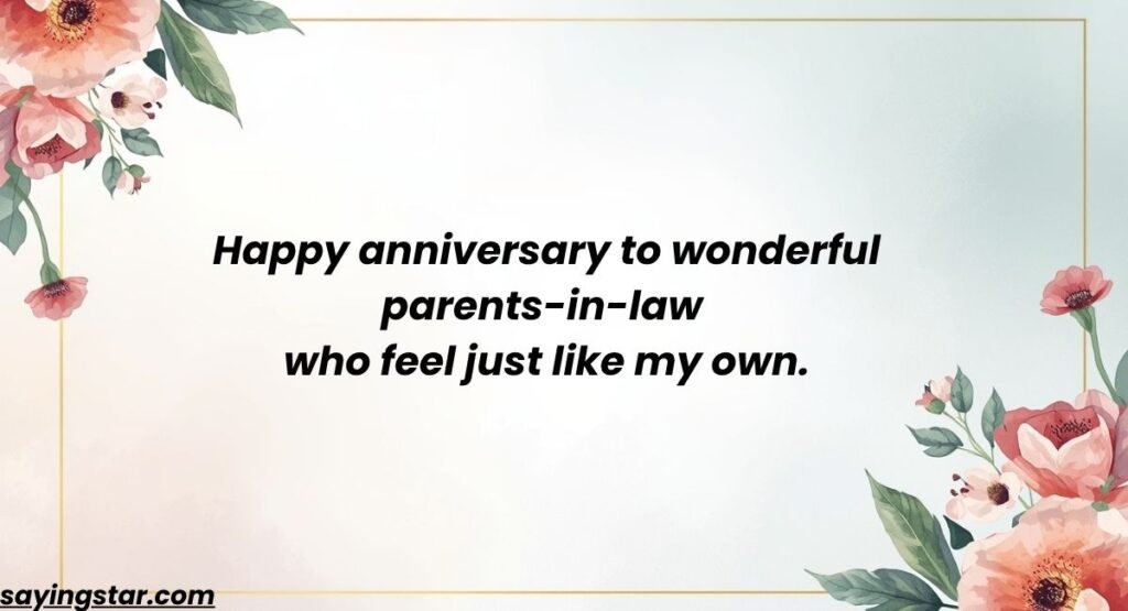 Anniversary Wishes for Parents-in-Law