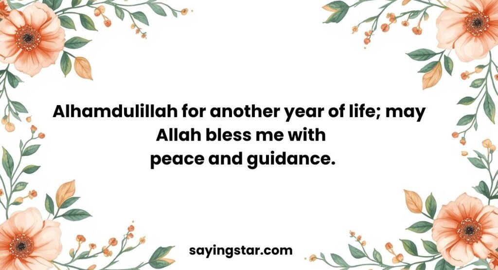 Birthday Wishes to Myself with Prayers in Islam
