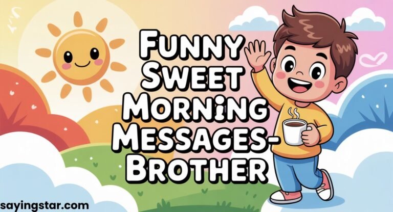 250+ Good Morning Brother Messages: Funny, Sweet, and Motivational.