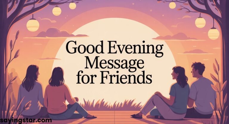 270+ Best Good Evening Messages for Friends
