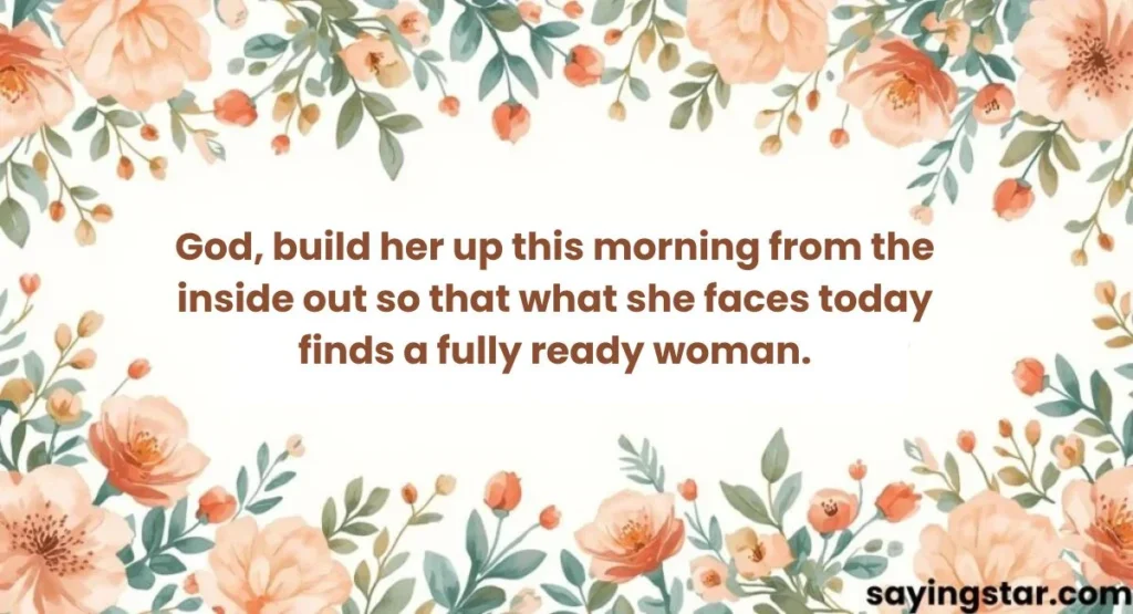 Good Morning Prayer for Her Strength 