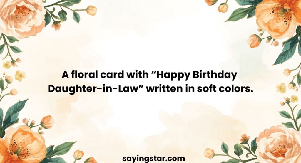 Happy Birthday, Daughter-in-Law Images