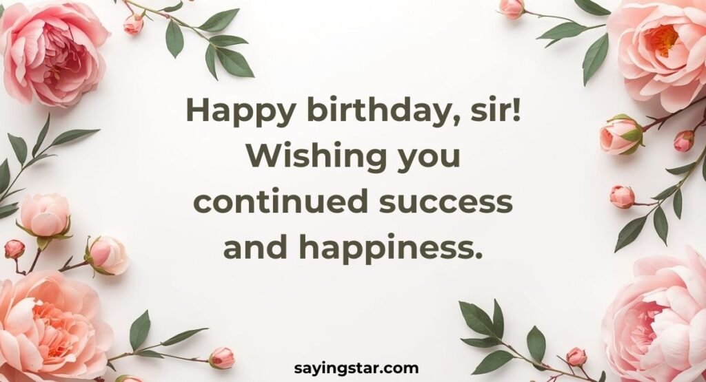 Happy Birthday Wishes to the Managing Director