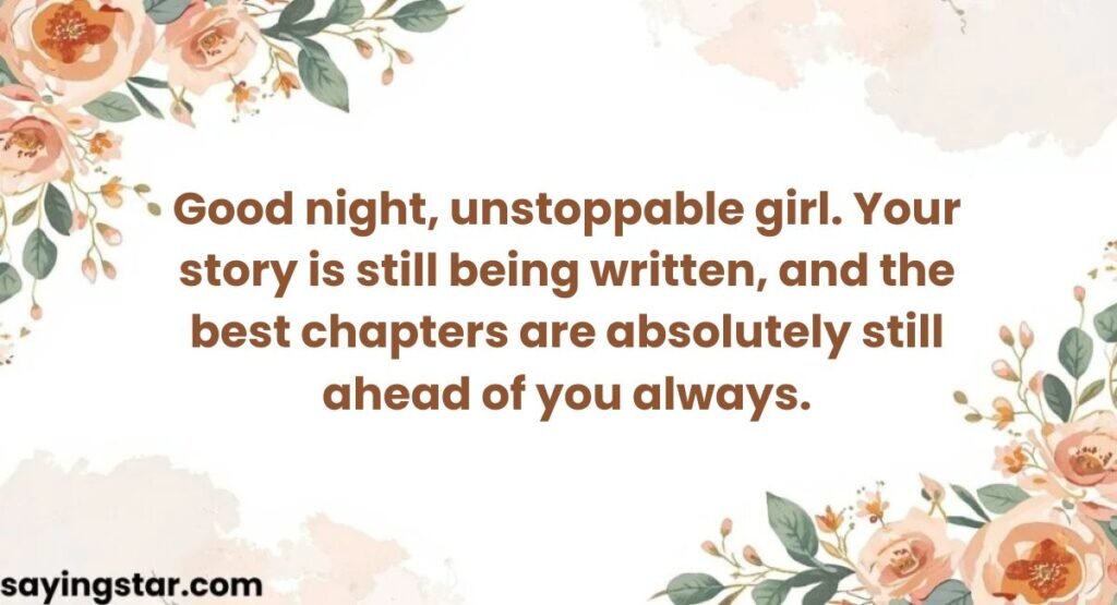 Inspirational Good Night Messages for Her Dreams