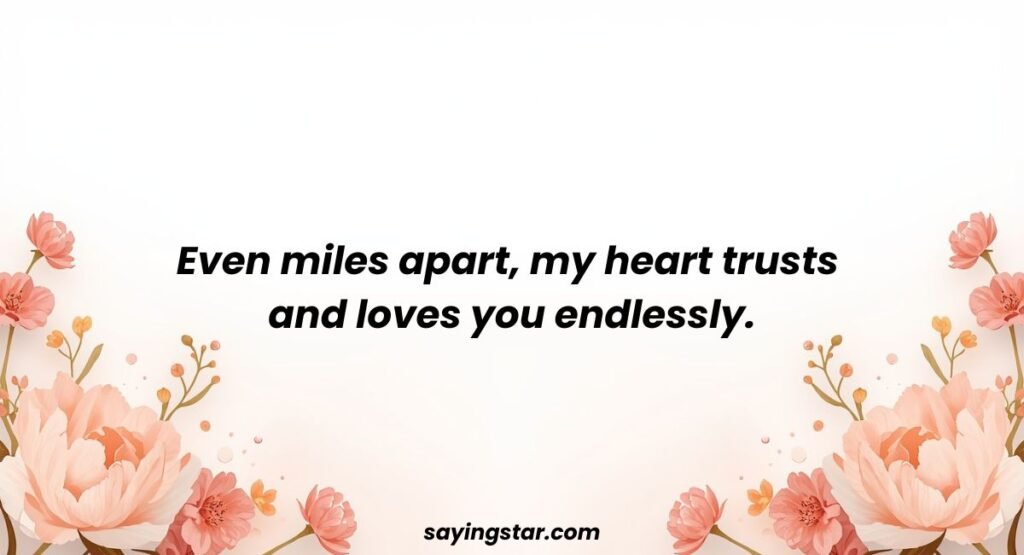Love And Trust Message For My Wife Far Away