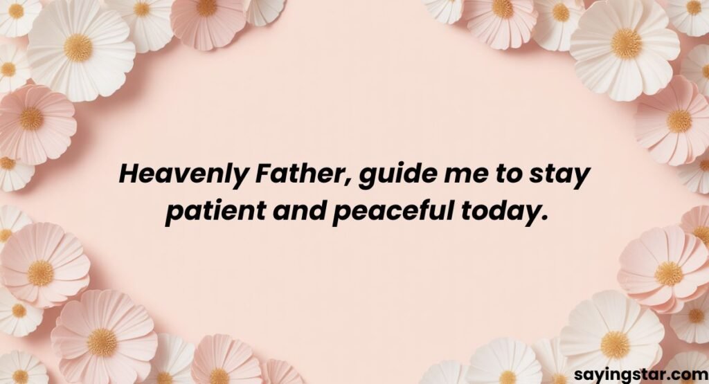 Monday Prayer for Peace and Serenity