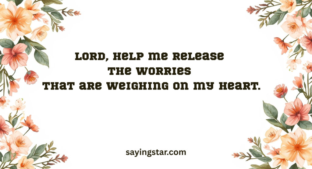 Prayer for a Heavy Heart