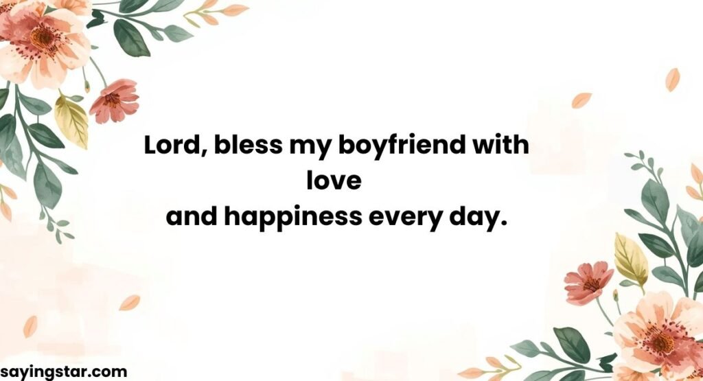 Prayer Message for Boyfriend