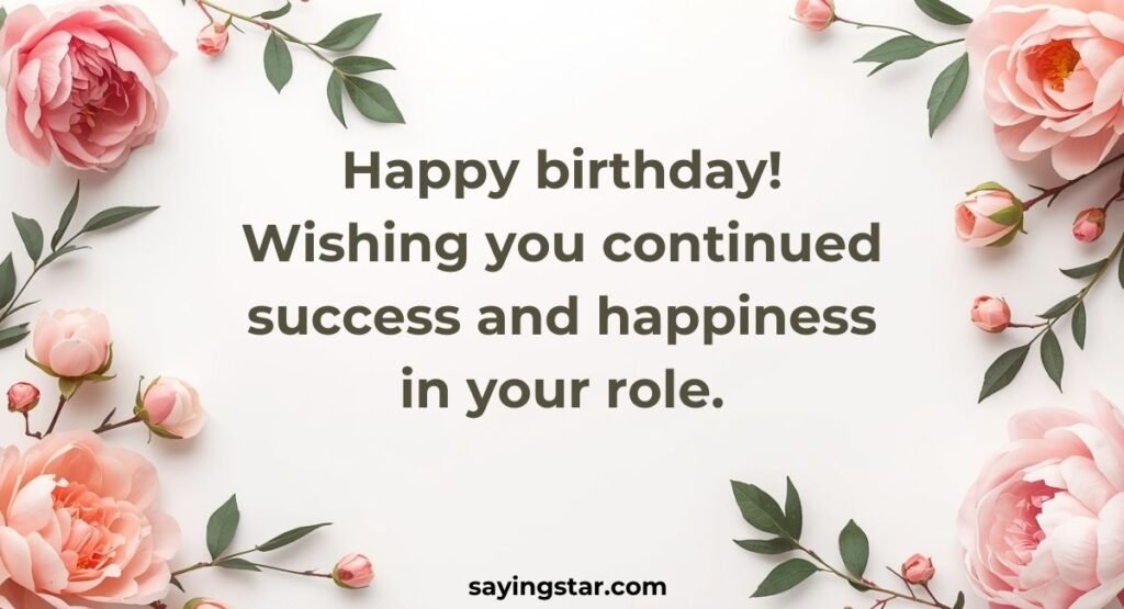 Professional Birthday Wishes For Manager and Boss