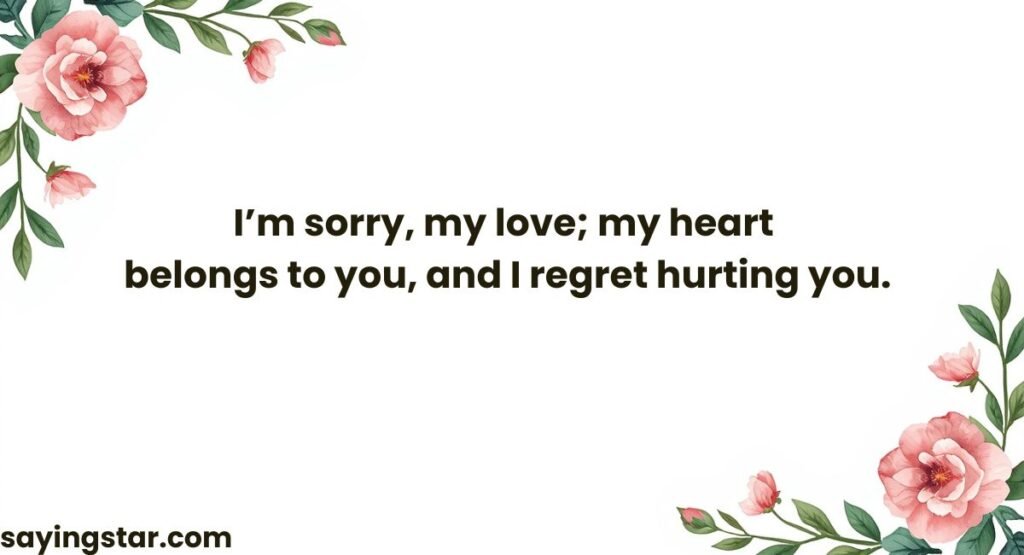 Romantic Apology Messages for Him/Her