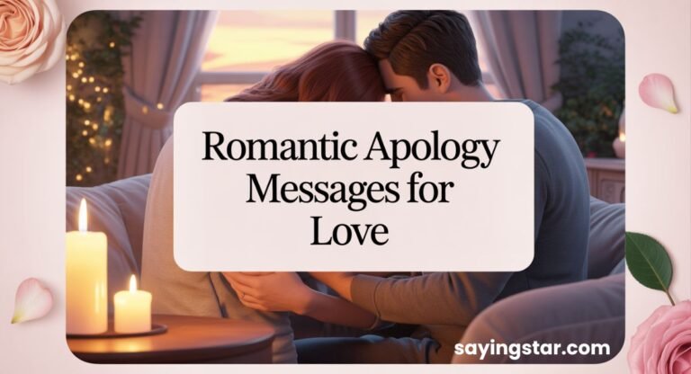 170+ Romantic And Heart Touching Apology Message To My Love [Him or Her]