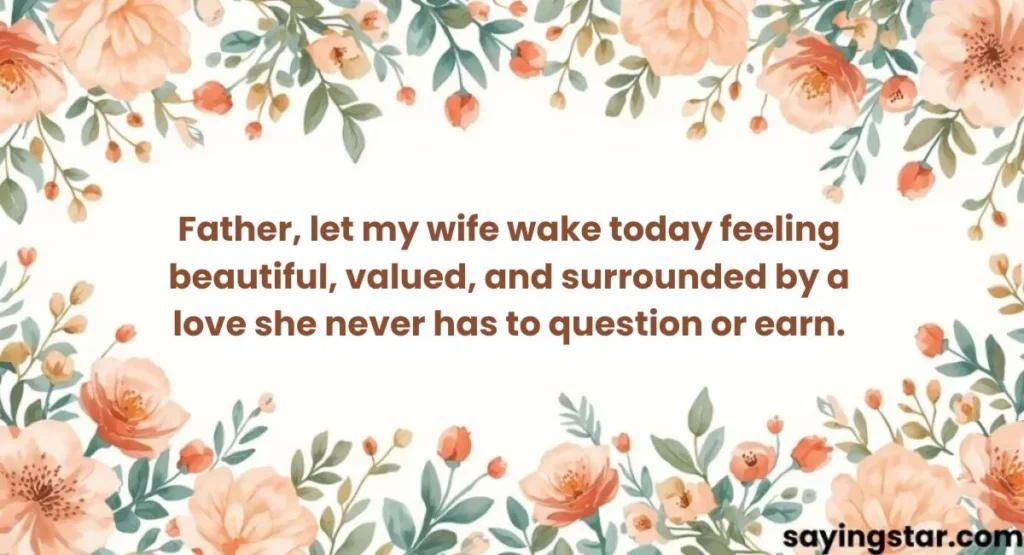 Romantic Good Morning Prayer for My Wife 