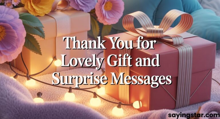 140+ How To Say Thank You For The Lovely Gift And Surprise Messages