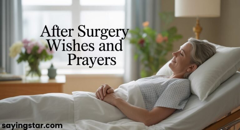 After Surgery Wishes and Prayers: Heartfelt Messages for Speedy Recovery