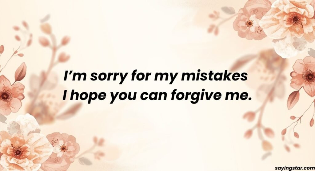 Apology Quotes to Express Regret