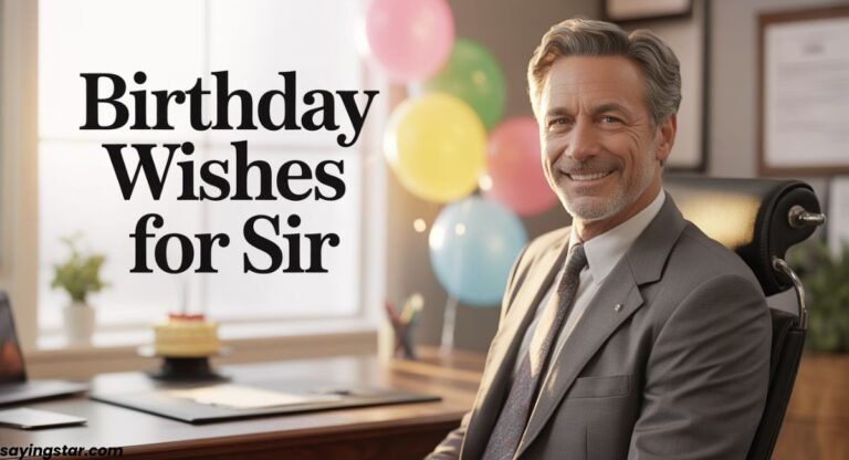 180+ Birthday Wishes for Sir – Heartfelt, Funny & Professional Messages (2026)