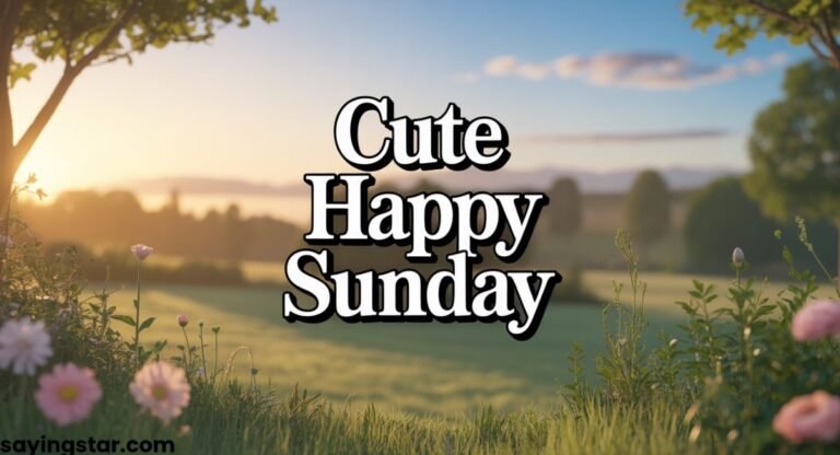 165+ Cute Happy Sunday Wishes, Blessings, Messages & Quotes to Start Your Week with Joy