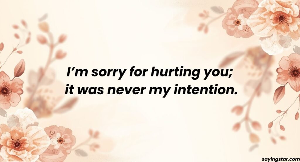Deep Apology Messages for Forgiveness