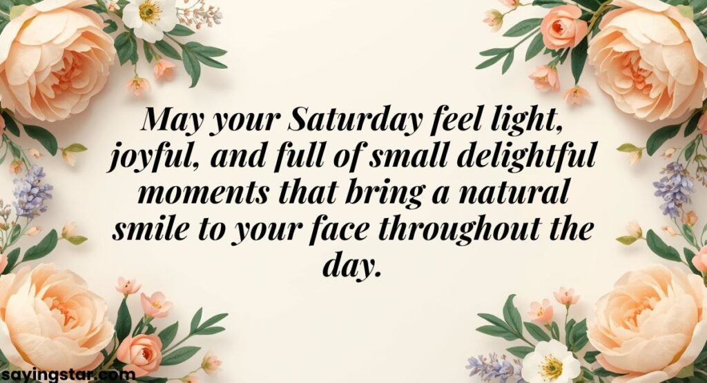 Delightful Saturday Blessings