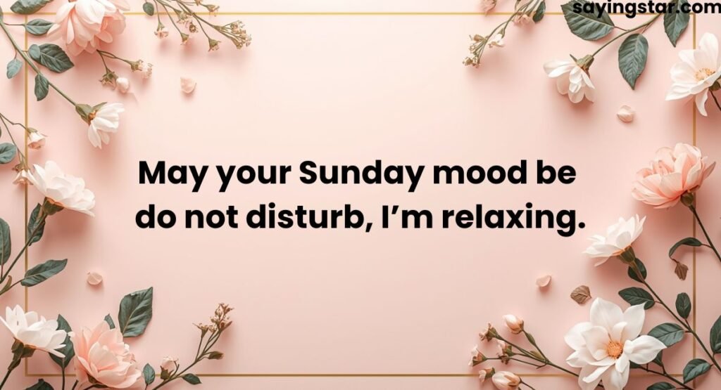 Funny and Lighthearted Cute Happy Sunday Messages