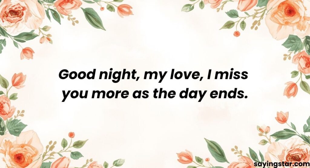 Good Night Miss You Messages for Her