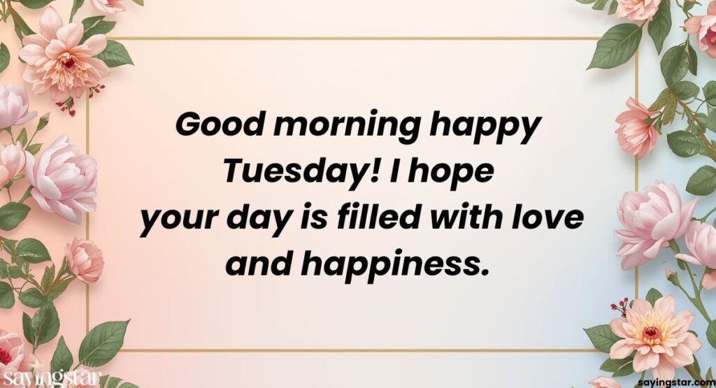 Heartwarming Good Morning Happy Tuesday Messages for Friends & Family