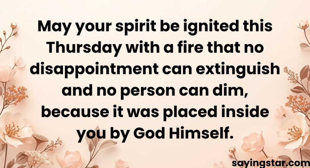 Inspirational and Spiritual Thursday Prayers