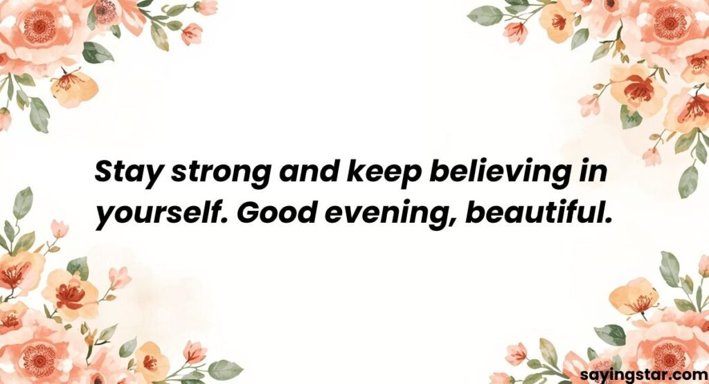 Inspirational Good Evening Messages for Her