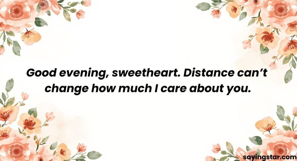 Long-distance Good Evening Messages for Her