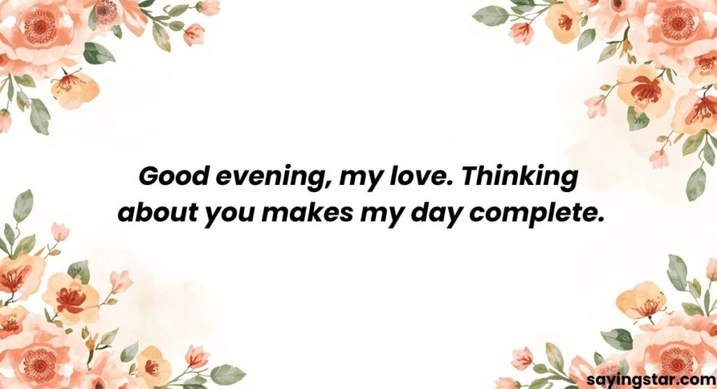 Personalized Good Evening Messages for Her