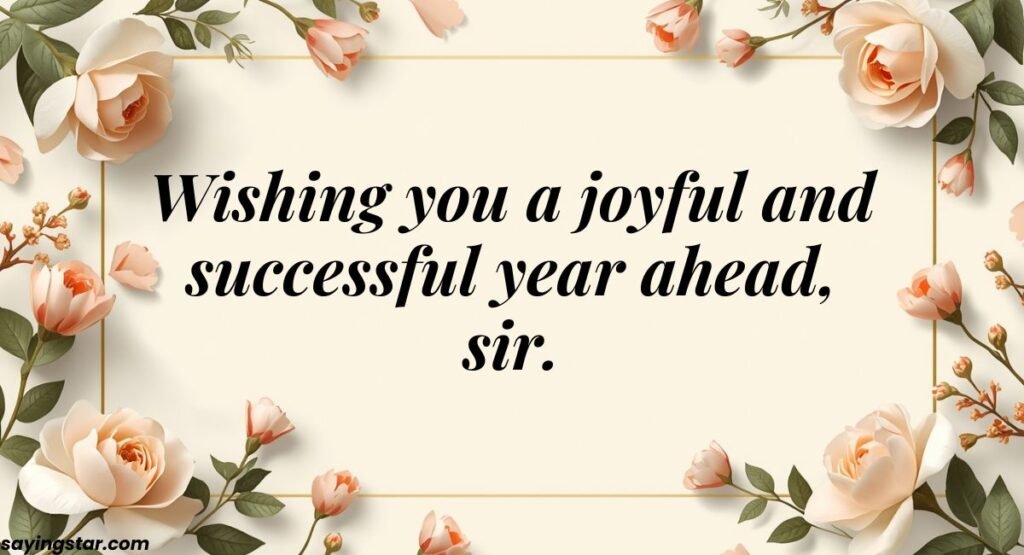 Professional & Formal Birthday Wishes for Sir