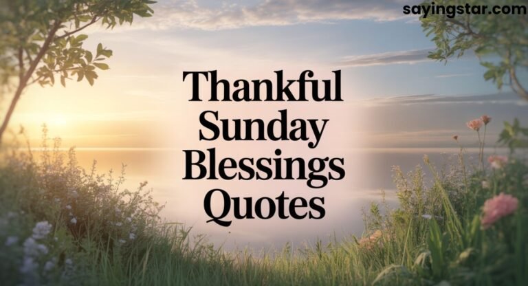 250+ Thankful Sunday Blessings Quotes: Heartwarming Messages, Prayers & Wishes