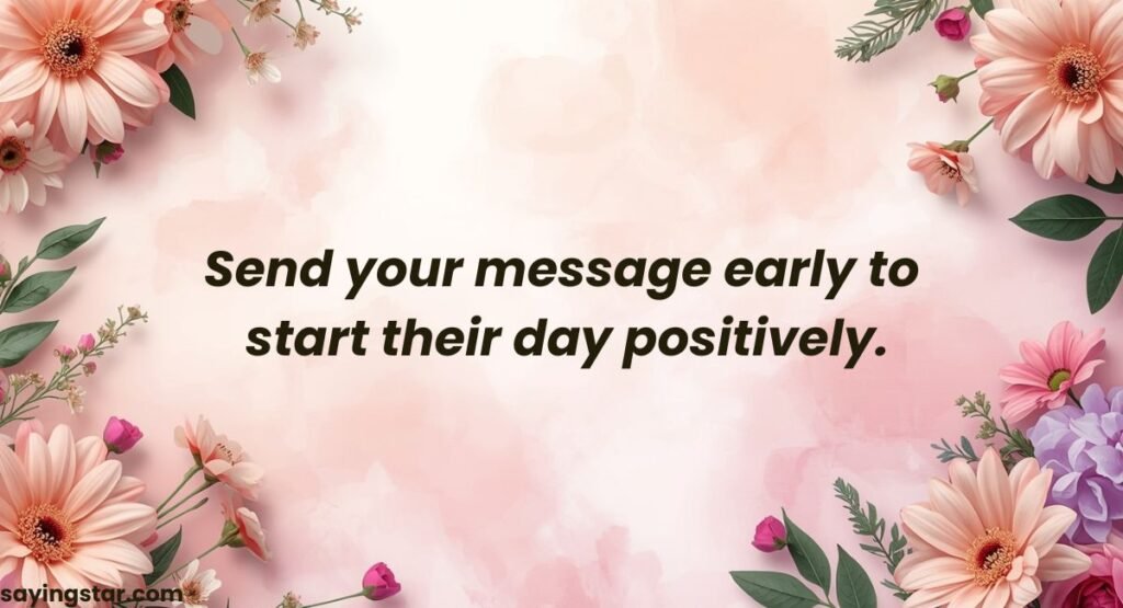 When to Send Morning Messages