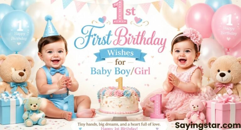 132+ Best 1st First Birthday Wishes for Baby Boy/Girl: The Ultimate Milestone Guide