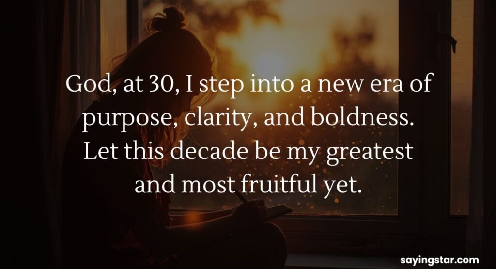 30th Birthday Prayer for Myself