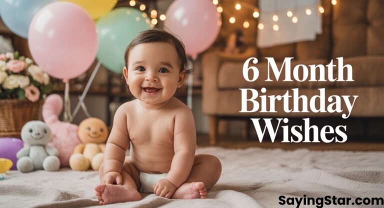 Happy 6 Month Birthday Wishes, Status Ideas & Half-Year Celebration Messages