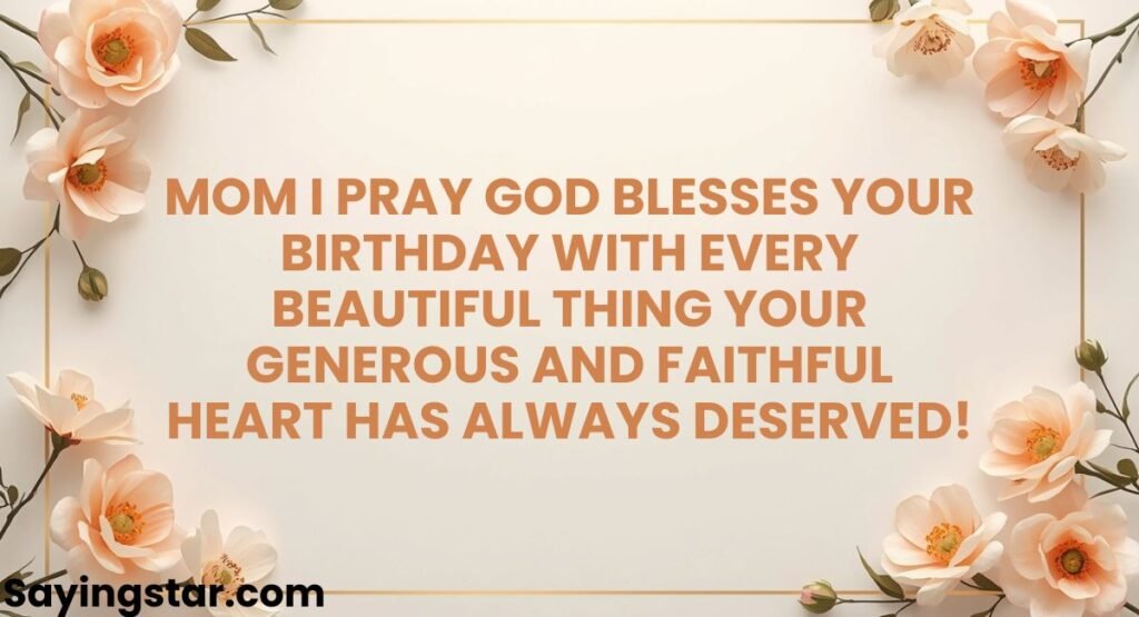 Birthday Prayer for Mom From Daughter