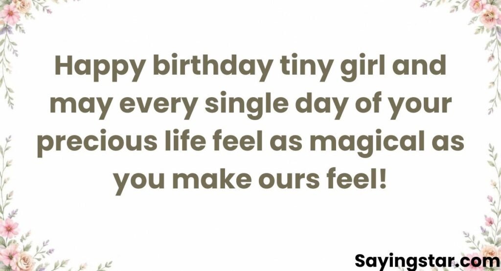 Birthday Wishes for Baby Girl