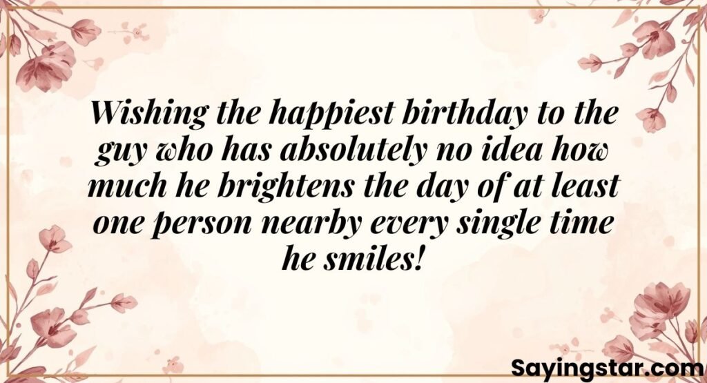 Birthday Wishes for Crush Male