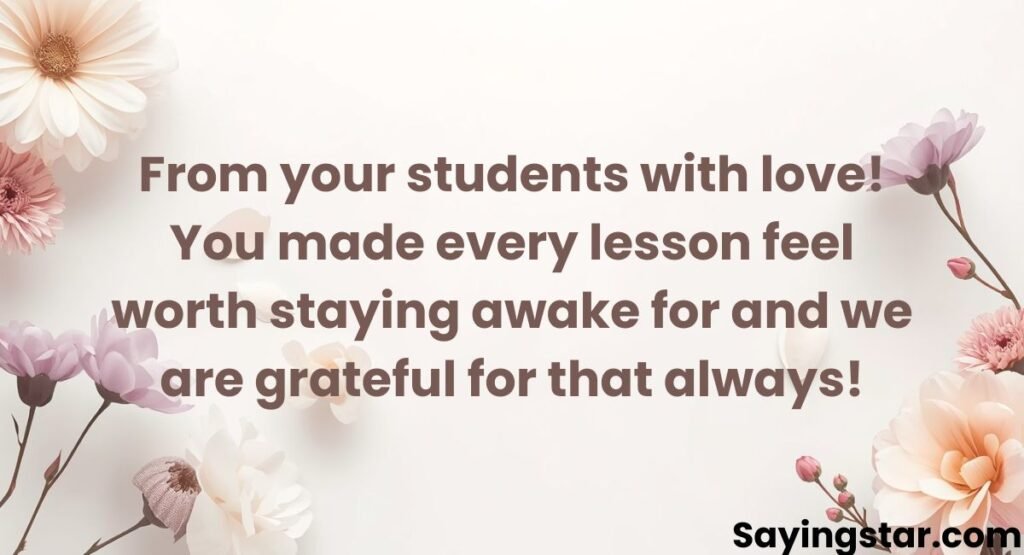 Birthday Wishes for Mam from Students
