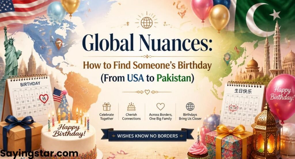 Global Nuances How to Find Someones Birthday (From USA to Pakistan)