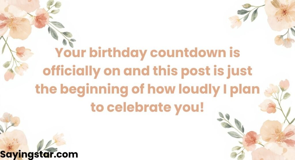Happy Birthday in Advance Message for Social Media