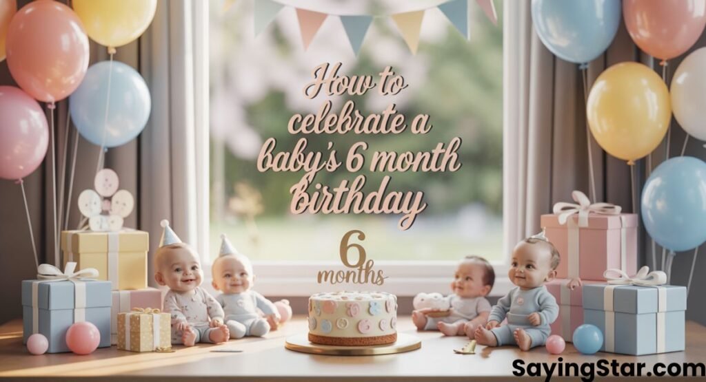 How to Celebrate a Baby’s 6 Month Birthday