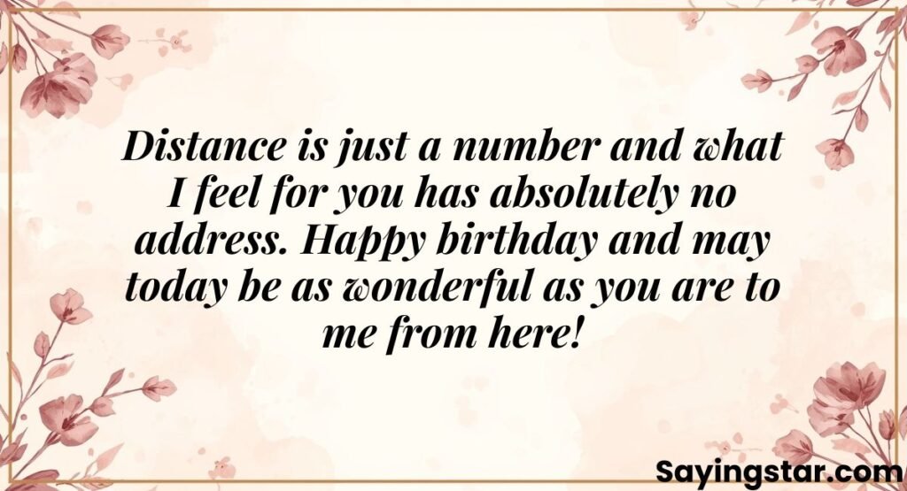 Long-Distance Birthday Wishes for Crush