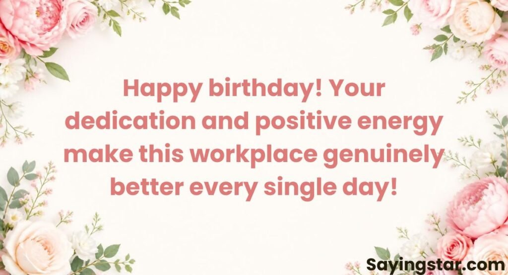 Professional Birthday Wishes for Coworkers