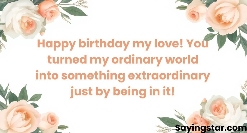 Romantic WhatsApp Birthday Wishes