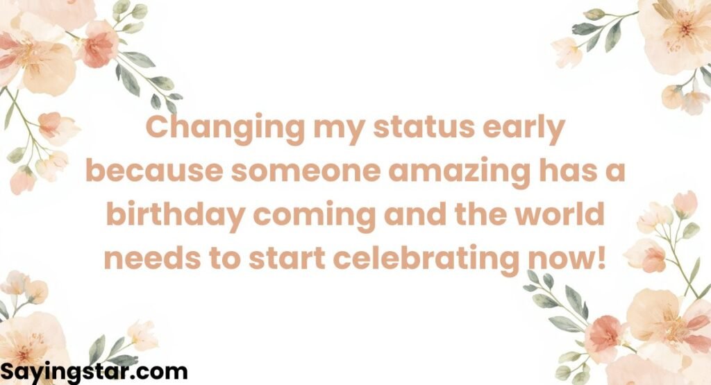 WhatsApp Status Advance Birthday Messages
