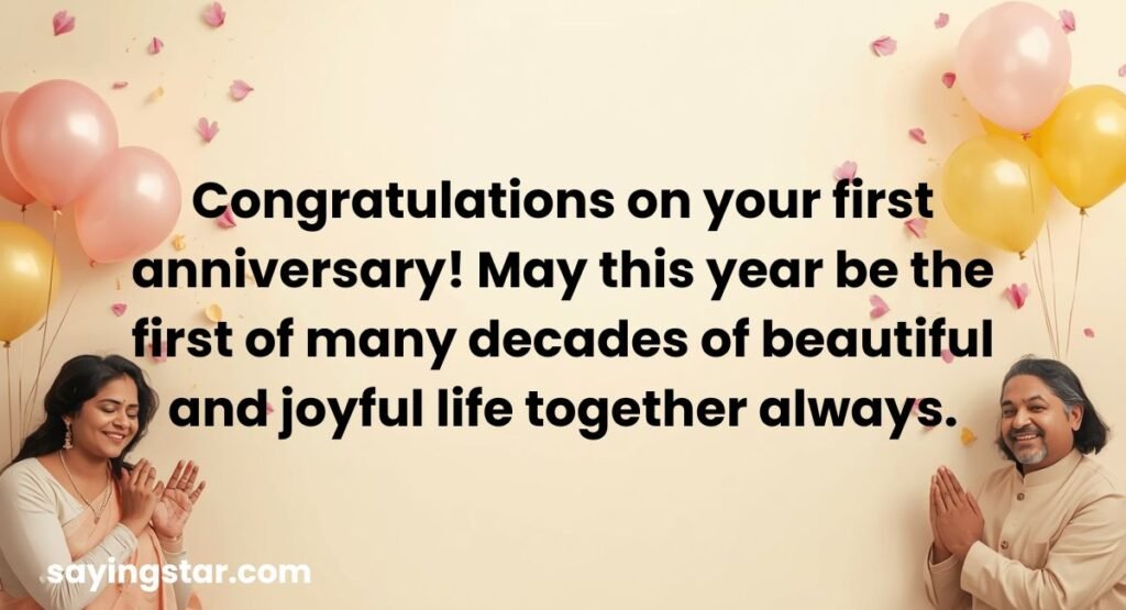 1 Anniversary Wishes for Sister and Jiju