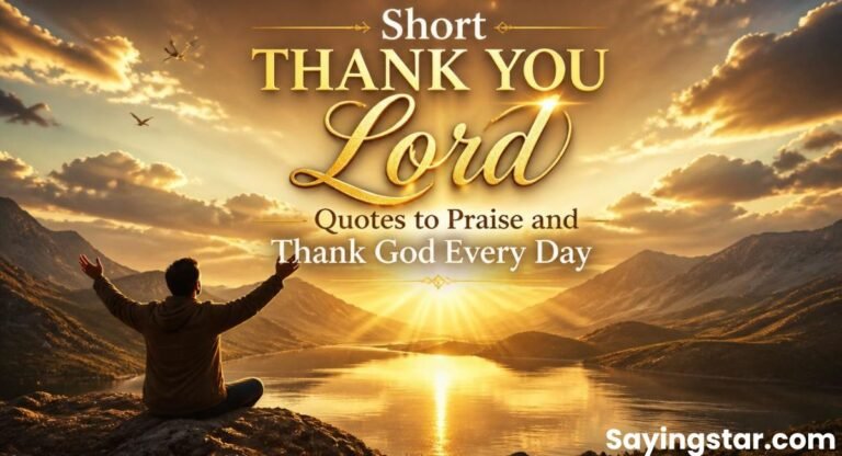 160 Short Thank You Lord Quotes to Praise and Thank God Every Day