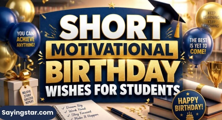 170 Short Motivational Birthday Wishes For Students From Teacher